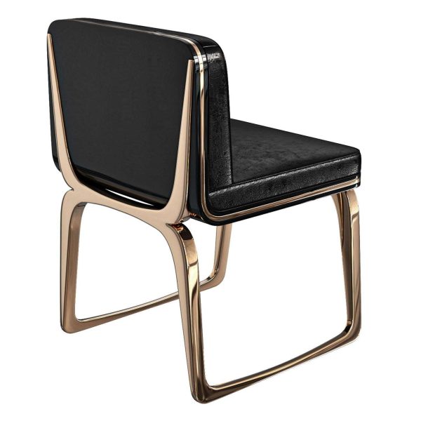 Safari XLIX Chair, Set of Eight, with Bronze & Tailor Made Leather - Image 3