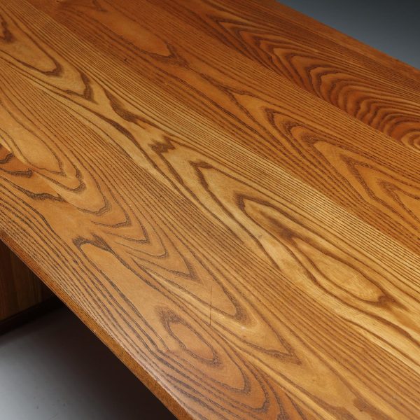 B40 Desk in Solid Elm by Pierre Chapo, France, 1960s - Image 9