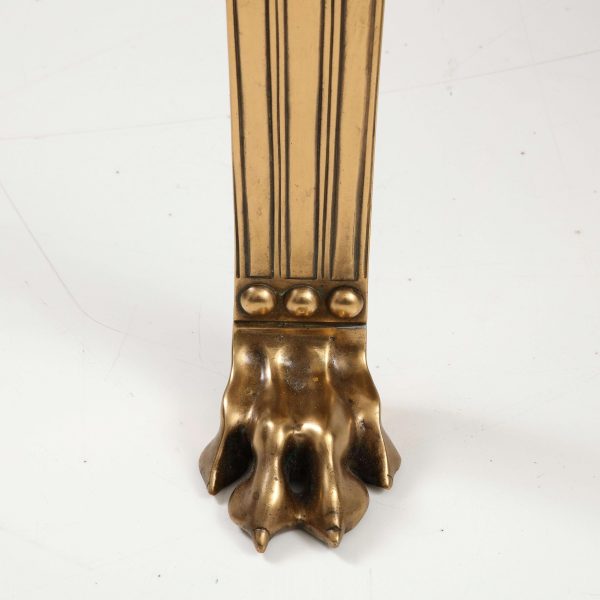 T.H. Robsjohn-Gibbings 'Saridis' Tripod Walnut Table with Polished Bronze Base - Image 3
