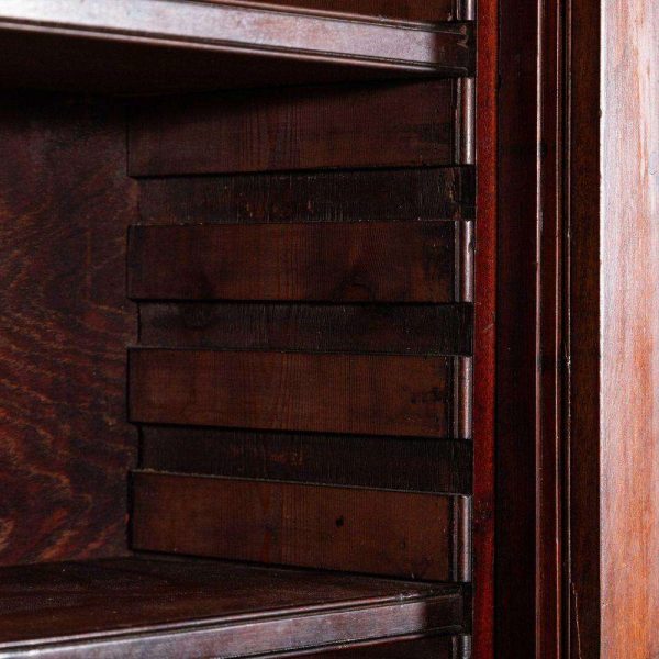 Monumental Irish Georgian Ebonised Mahogany & Astral Glazed Breakfront Bookcase - Image 15