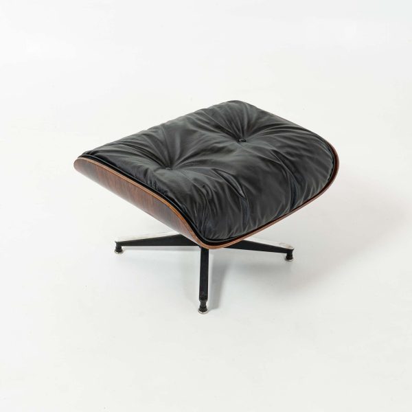1st Gen 1956-1959 Eames Lounge Chair and Boot Glide Ottoman - Image 9