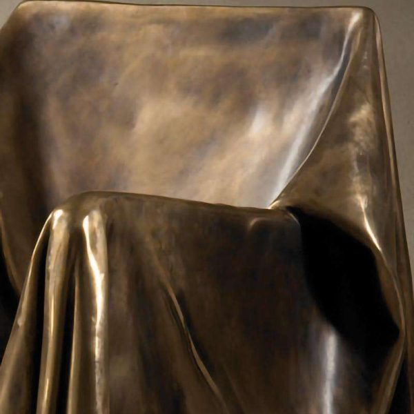 Modern Andrea Salvetti for Dilmos Limited Edition Armchair Sculpture Bronze Cast - Image 4