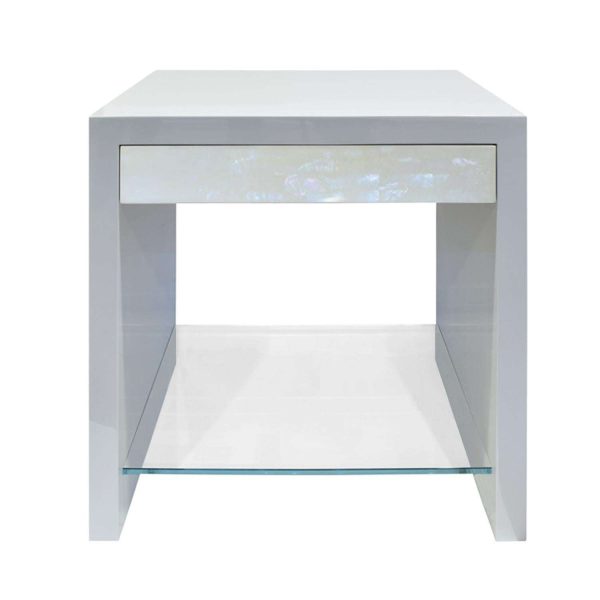 Pair of Pearl Front Bedside Tables by Lobel Originals - Image 2
