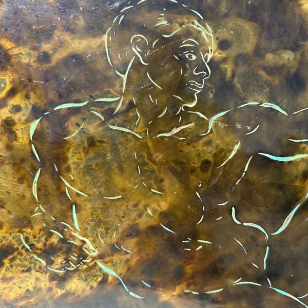 Philip & Kelvin LaVerne "Creation of Man" Bronze Coffee Table - Image 18