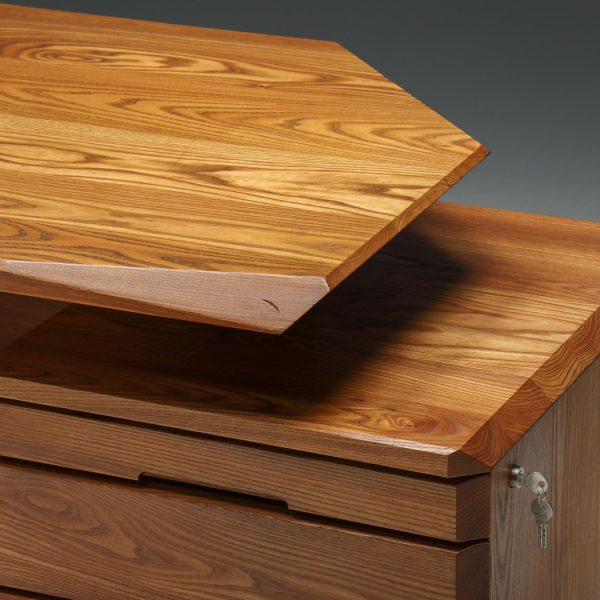 B40 Desk in Solid Elm by Pierre Chapo, France, 1960s - Image 10