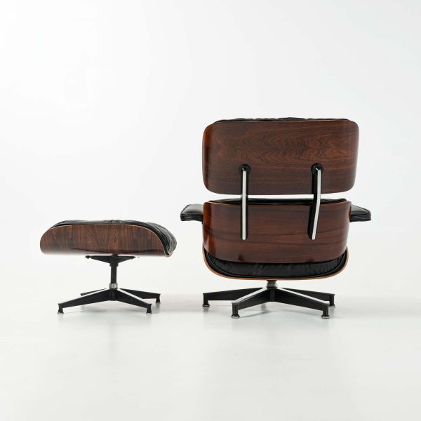 1st Gen 1956-1959 Eames Lounge Chair and Boot Glide Ottoman - Image 6