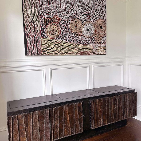 Deep Relief Steel Front Sideboard Cabinet PE-42 by Paul Evans - Image 17