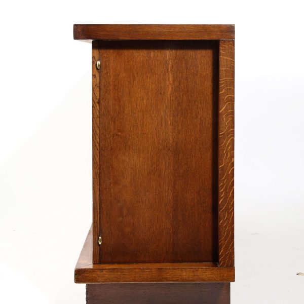 Charles Dudouyt Brutalist Credenza in Oak & Brass, France 1940's - Image 4
