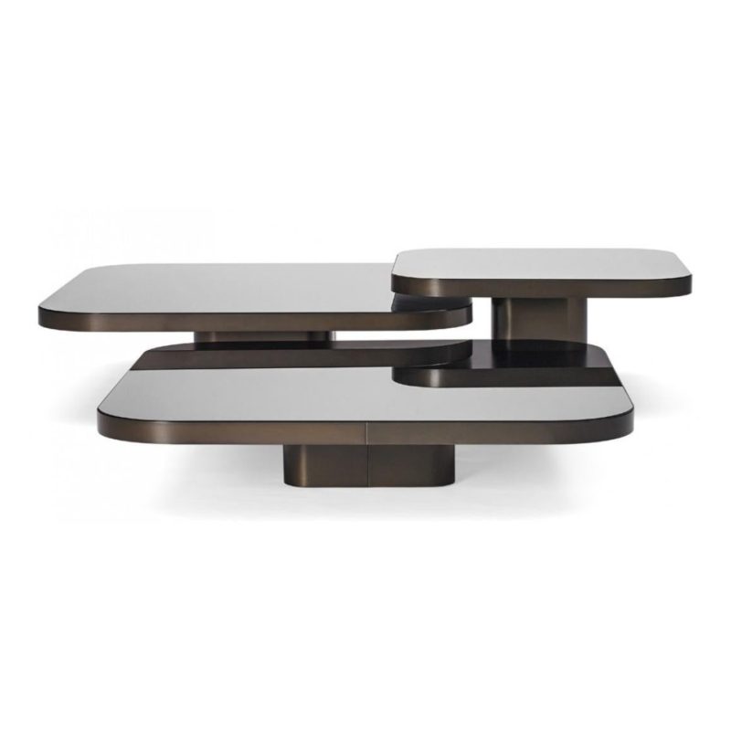 Customizable ClassiCon Set of Three Black Bow Coffee Tables by Guilherme Torres