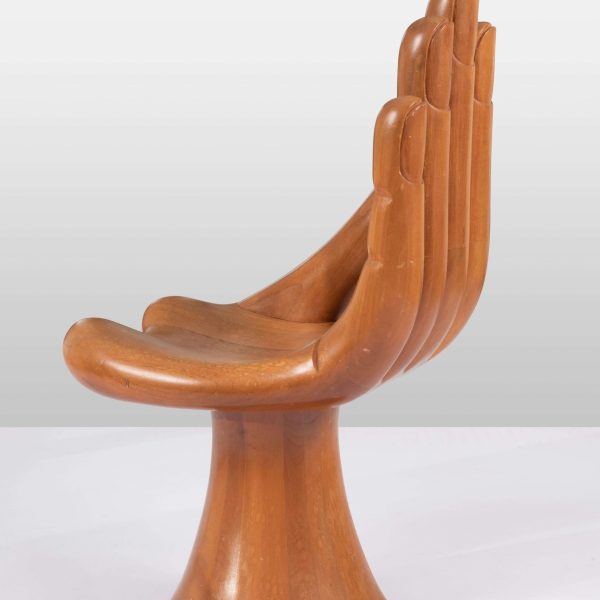 Pedro Friedeberg Iconic Wood Hand Chair, 1960s - Image 3