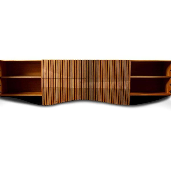 Nature Inspired Modern Organic Credenza Made from Sustainable River Rescued Wood - Image 3