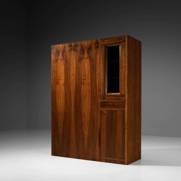 Giuseppe Rivadossi for Officina Rivadossi Bedroom Divider Wardrobe Walnut - Image 4