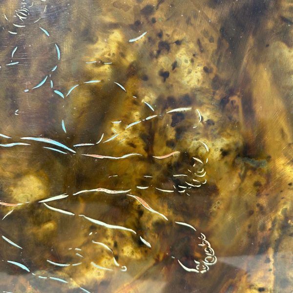 Philip & Kelvin LaVerne "Creation of Man" Bronze Coffee Table - Image 15