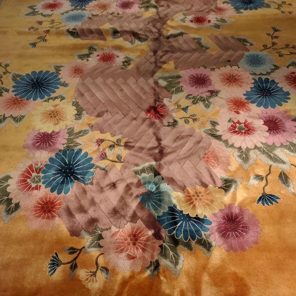 Antique Art Deco Chinese Carpet by Nichols & Co. - Image 2