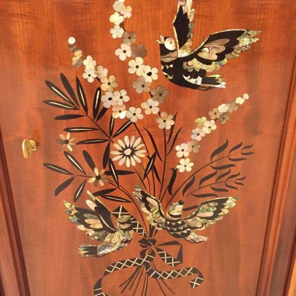 French Art Deco Mother-of-Pearl Inlay Butterfly Buffet by Jules Leleu - Image 9