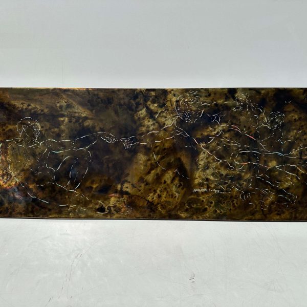 Philip & Kelvin LaVerne "Creation of Man" Bronze Coffee Table - Image 9