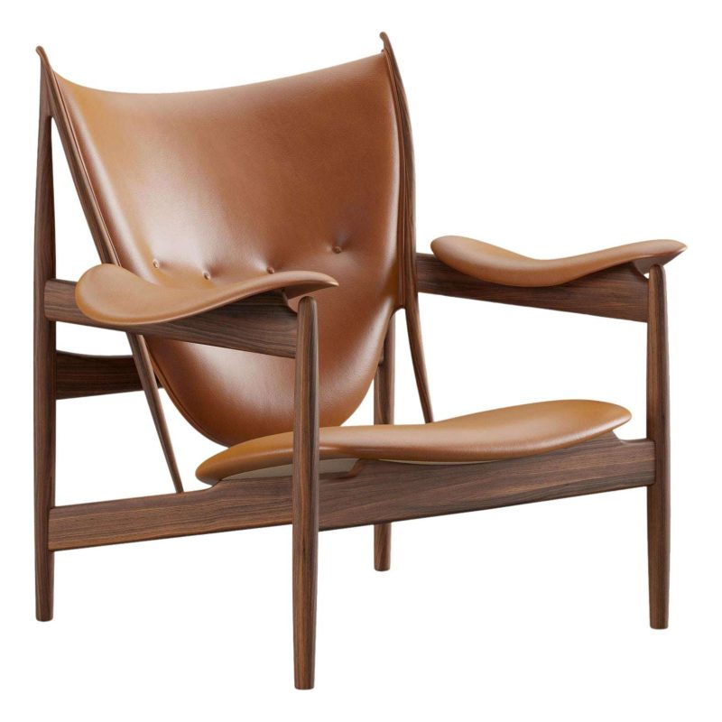 Finn Juhl Chieftain Armchair Wood and Leather