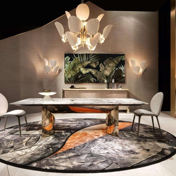 Visionnaire Kerwan Dining Table, Invisible Grey Marble by Alessandro La Spada - Image 2