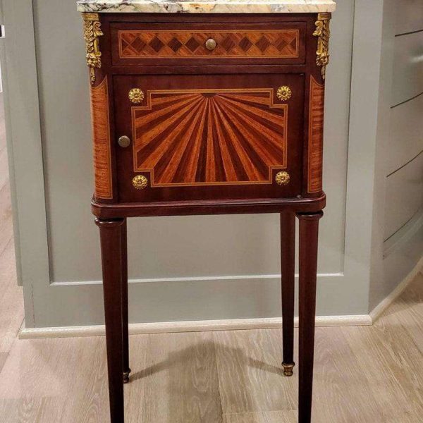 19th Century French Louis XVI Guillaume Grohé Signed Bedside Cabinet - Image 2