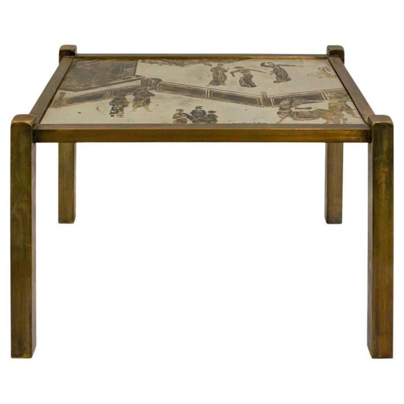 Philip and Kelvin LaVerne "Tao" End Table 1960s (Signed)