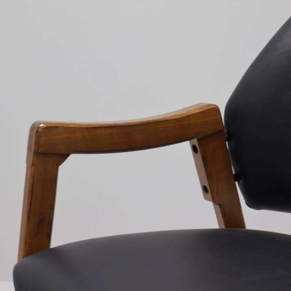 Chairs/Armchairs for Cassina Model 814 Leather, Set of Six by Ico Parisi - Image 8