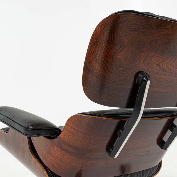 1st Gen 1956-1959 Eames Lounge Chair and Boot Glide Ottoman - Image 7