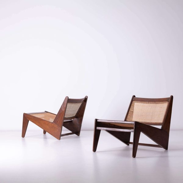 Vintage Patinated Pierre Jeanneret Kangaroo Chairs from Chandigarh, India - Image 8
