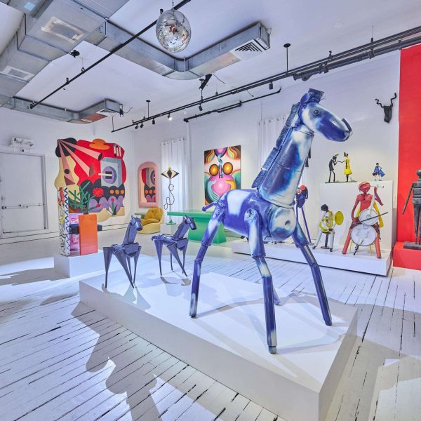 Big Blue Pinto Sculpture, Plastic Assemblage, 2010 by Jerry Ross Barrish - Image 3