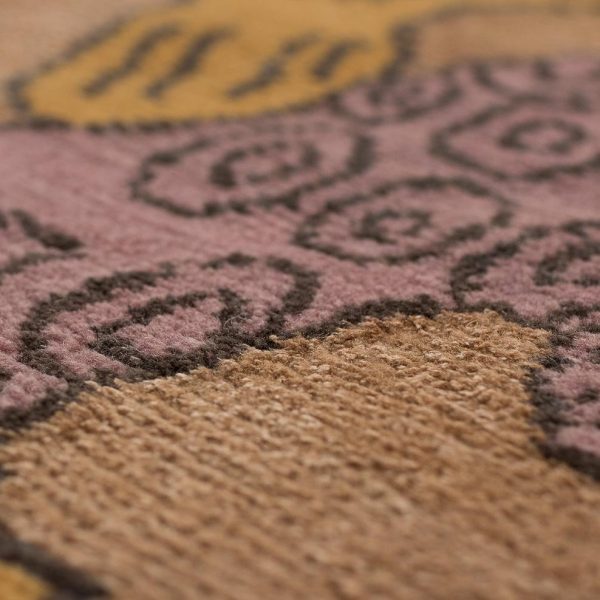 Tree And Cloud Scallop Edge Neutral Chinese Inspired Area Rug by Joseph Carini - Image 8