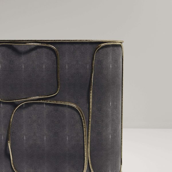 Shagreen Buffet with Bronze-Patina Brass Details by R&Y Augousti - Image 6