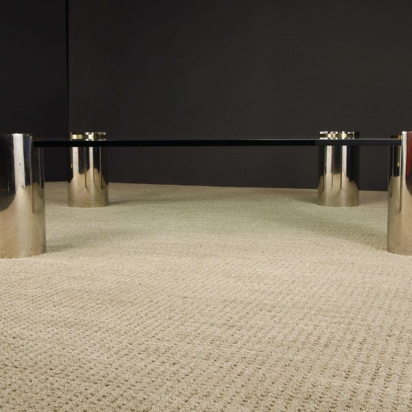 Monumental Sized Karl Springer 'Sculpture' Coffee Table, circa 1980s, Signed - Image 4