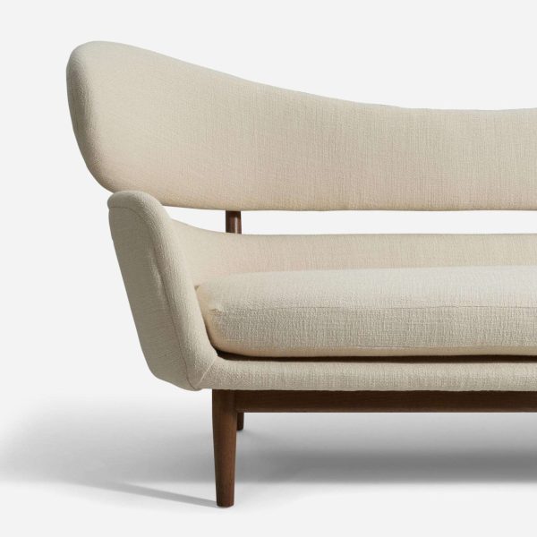 Finn Juhl Rare Important Sofa Walnut Fabric, Baker Furniture United States 1951 - Image 6