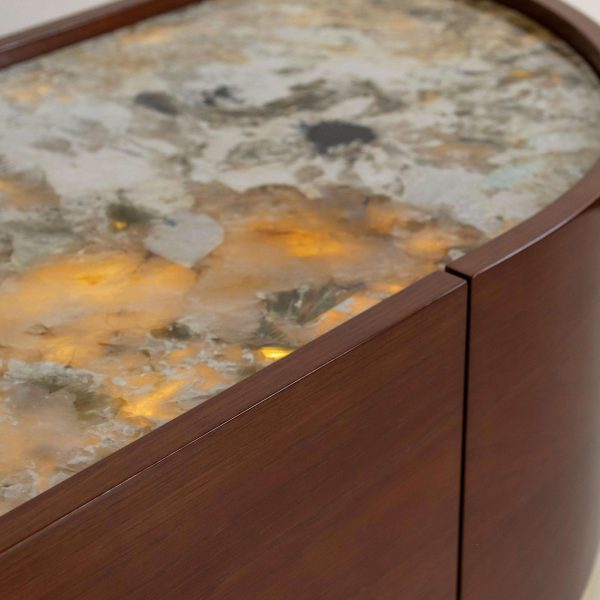 Modern Olival Cocktail Cabinet, Patagonia Stone, Handmade Portugal by Greenapple - Image 10