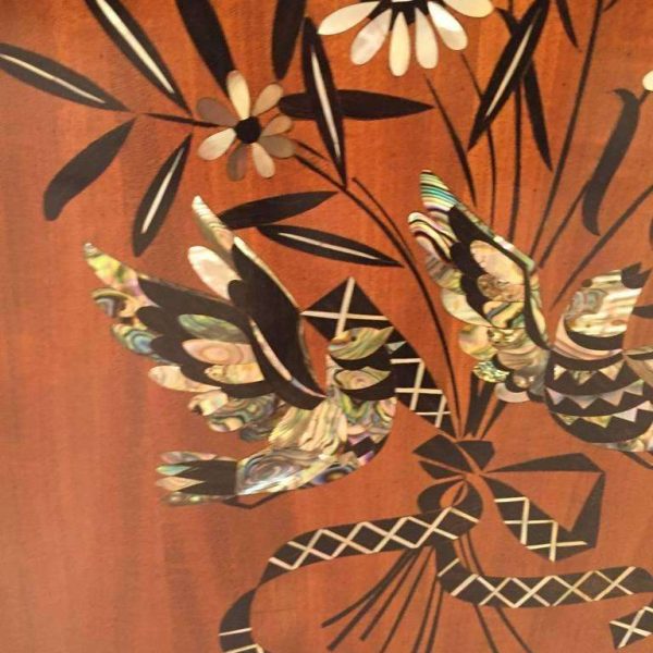 French Art Deco Mother-of-Pearl Inlay Butterfly Buffet by Jules Leleu - Image 3