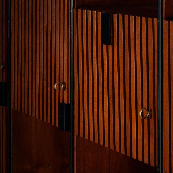Taichiro Nakai for La Permanente Mobili Cantù Wall Cabinet in Teak - Image 5
