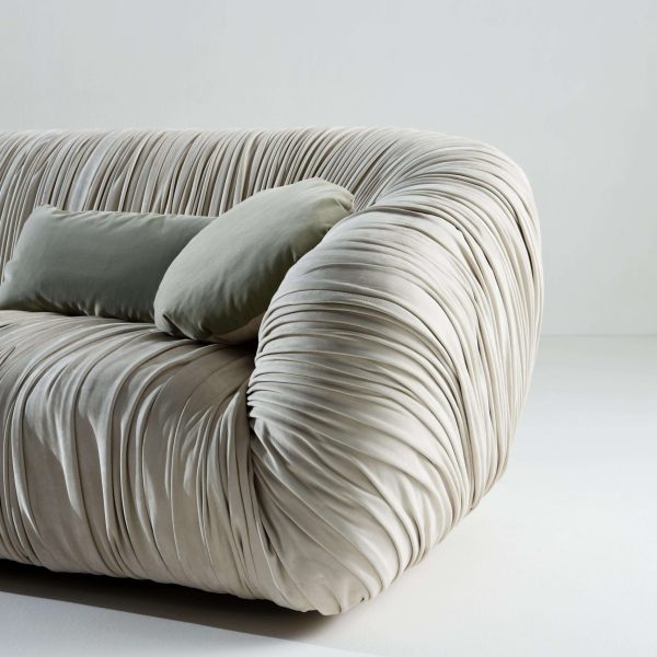 Laurameroni Custom Draped Sofa "Drapé" in Leather or Velvet - Image 2