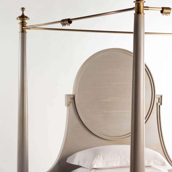 21st Century The King's Bed Solid Oak and Tented Steel Superstructure - Image 8