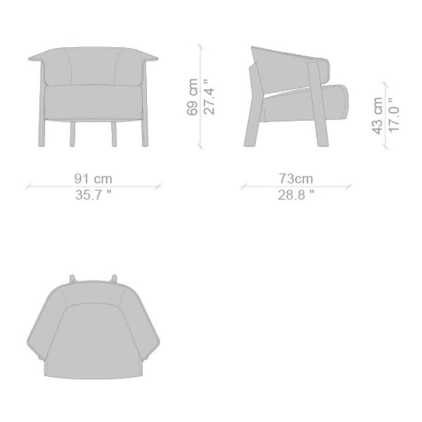 Set of Two "Back-Wing Armchair" by Patricia Urquiola for Cassina - Image 4
