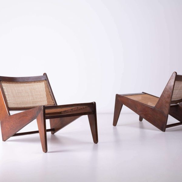Vintage Patinated Pierre Jeanneret Kangaroo Chairs from Chandigarh, India - Image 4
