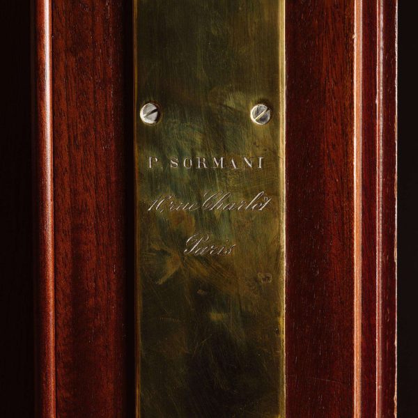 A Louis XVI Style Lacquer Mounted Mahogany Cabinet by Paul Sormani - Image 7