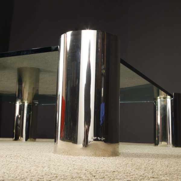 Monumental Sized Karl Springer 'Sculpture' Coffee Table, circa 1980s, Signed - Image 10