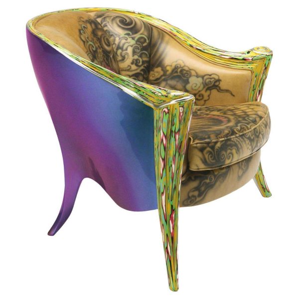 Opus Tattoo Armchair by Carlo Rampazzi