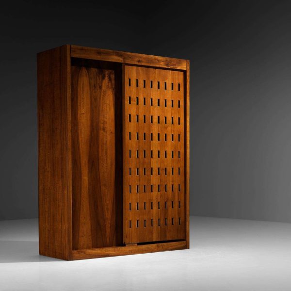 Giuseppe Rivadossi for Officina Rivadossi Bedroom Divider Wardrobe Walnut - Image 2