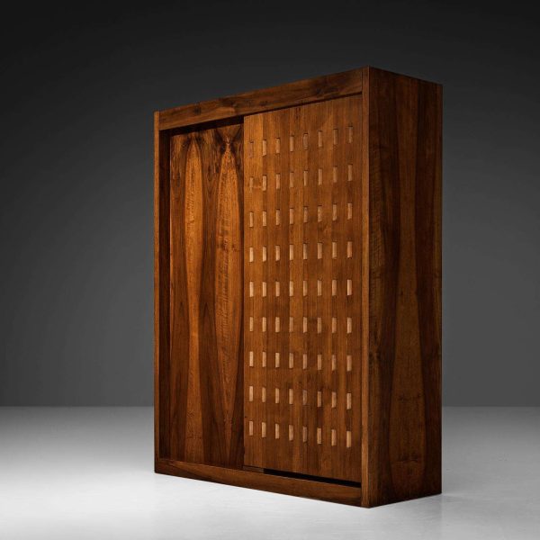 Giuseppe Rivadossi for Officina Rivadossi Bedroom Divider Wardrobe Walnut - Image 8
