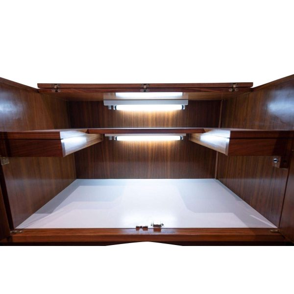 Vladimir Kagan One-of-a-Kind Credenza with Carved Center Panels 1940s (Signed) - Image 7