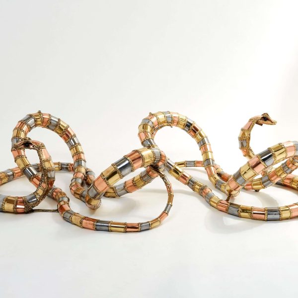 Signed Isabelle Faure Cobra Sculpture XL Coffee Table, 1970s - Image 8