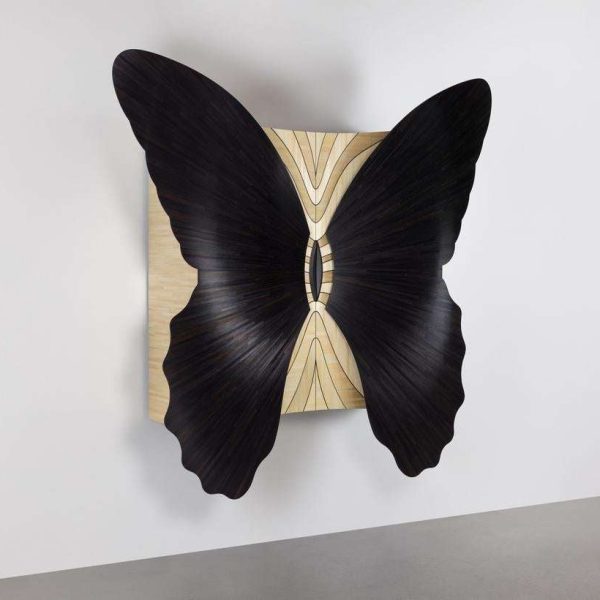 Jean-Luc Le Mounier, Large Papillon, Black Wings, Two-Door Cabinet, France, 2023 - Image 4