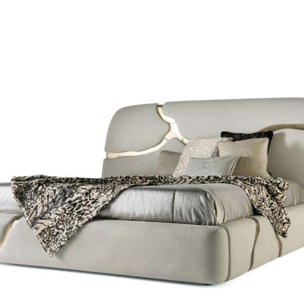 21st Century Elgon Bed in Leather by Roberto Cavalli Home Interiors - Image 3