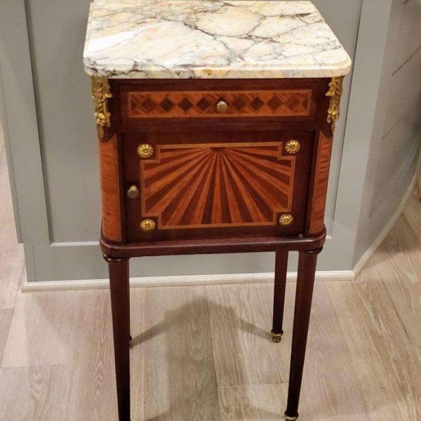 19th Century French Louis XVI Guillaume Grohé Signed Bedside Cabinet - Image 3