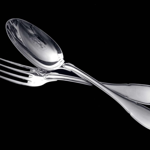 Puiforcat (Hermes) - 299pc. Antique French Sterling Silver Flatware Set, Vauban - Image 10